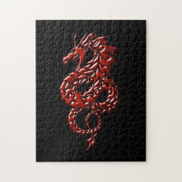 Rotes Drache-Steigen Puzzle