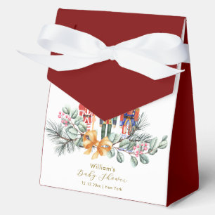 Rotes Draußen ist es kalt Nussknacker-Baby-Party Geschenkschachtel