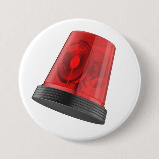 Rotes drehendes Notfallwarnlicht Button (Vorderseite)