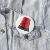 Rotes drehendes Notfallwarnlicht Button (Beispiel)