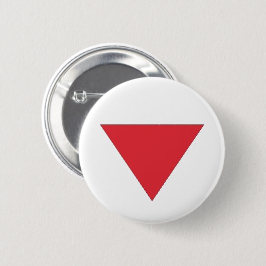 Rotes Dreieck Button (Vorne & Hinten)