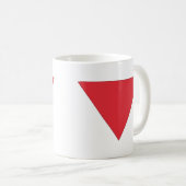 Rotes Dreieck Kaffeetasse (VorderseiteRechts)