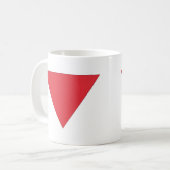 Rotes Dreieck Kaffeetasse (Vorderseite Links)