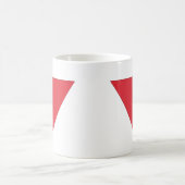 Rotes Dreieck Kaffeetasse (Mittel)