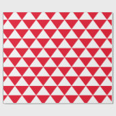 Rotes Dreieck-Muster Geschenkpapier (Flach)