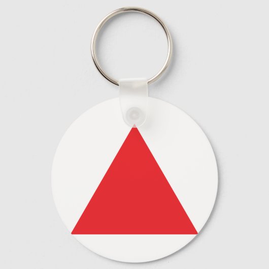 rotes Dreieck Schlüsselanhänger (Vorderseite)