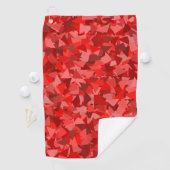 Rotes Dreieckmuster Golfhandtuch (Insitu)