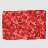 Rotes Dreieckmuster Golfhandtuch (Horizontal)