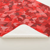 Rotes Dreieckmuster Sherpadecke (3/4)