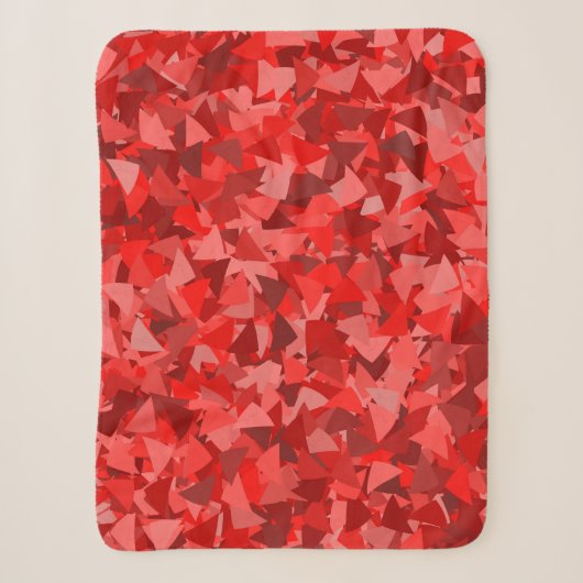 Rotes Dreieckmuster Sherpadecke (Vorderseite)