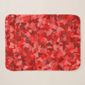 Rotes Dreieckmuster Sherpadecke (Vorderseite (Horizontal))