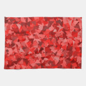 Rotes Dreiecksmuster Geschirrtuch (Horizontal)