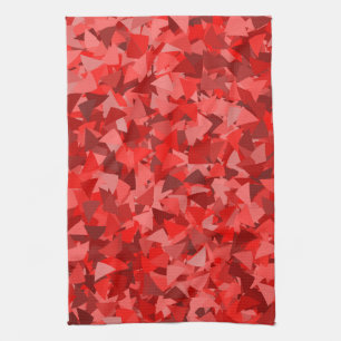 Rotes Dreiecksmuster Geschirrtuch