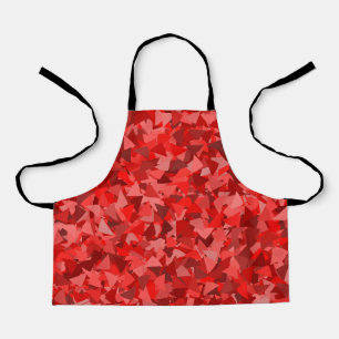 Rotes Dreiecksmuster Schürze