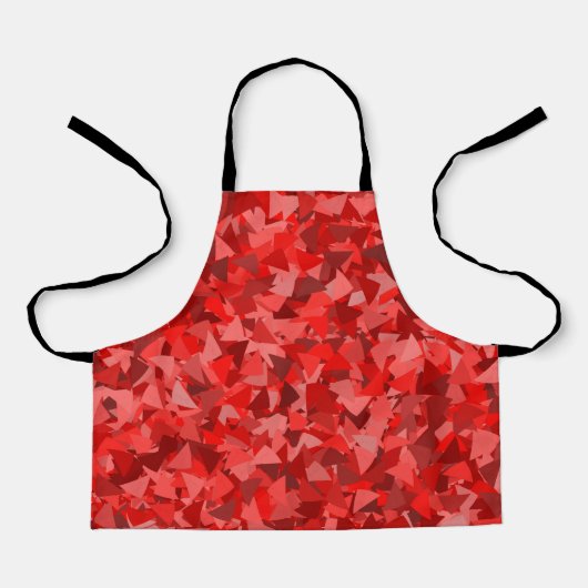 Rotes Dreiecksmuster Schürze (Vorderseite)