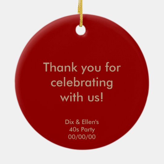 Rotes Dreirad Keramikornament (Hinten)