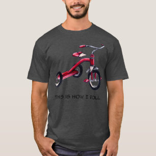 Rotes Dreirad T-Shirt