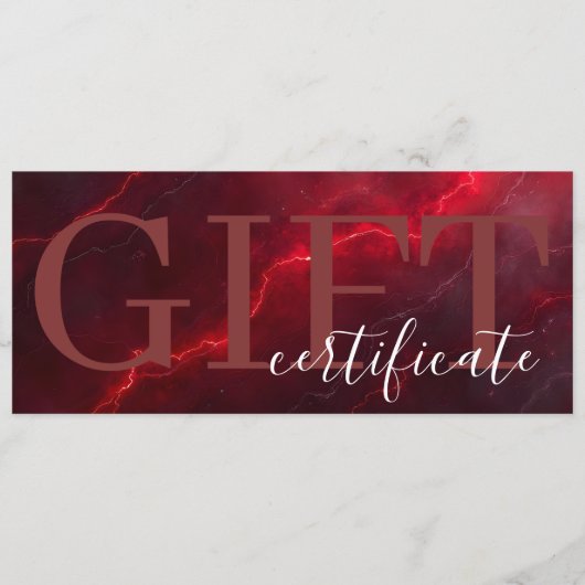 Rotes dunkles, chic, elegantes Luxus-Geschenkgutsc Save The Date (Vorderseite)