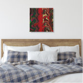 Rotes Durcheinander Leinwanddruck (Insitu (Schlafzimmer))
