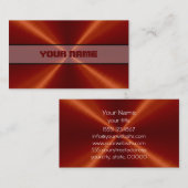 Rotes Edelstahlmetall Visitenkarte (Vorne/Hinten)