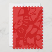 Rotes Ei und Ingwer Party Einladung (Rückseite)