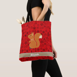 Rotes Eichenmuster Tasche