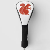 Rotes Eichhörnchen Golf Headcover (Vorderseite)