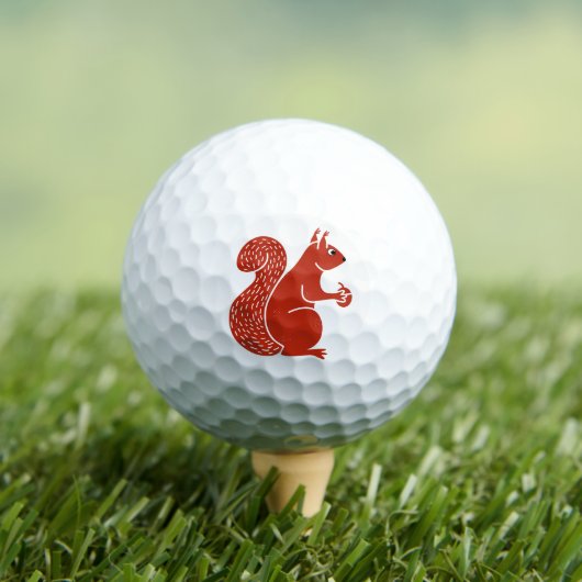 Rotes Eichhörnchen Golfball (Insitu T-Shirt)
