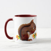 Rotes Eichhörnchen im Herbst Tasse (Links)