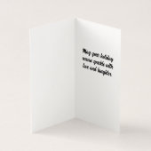 Rotes Eichhörnchen in der Weihnachtskarte des Schn (Innenseite)