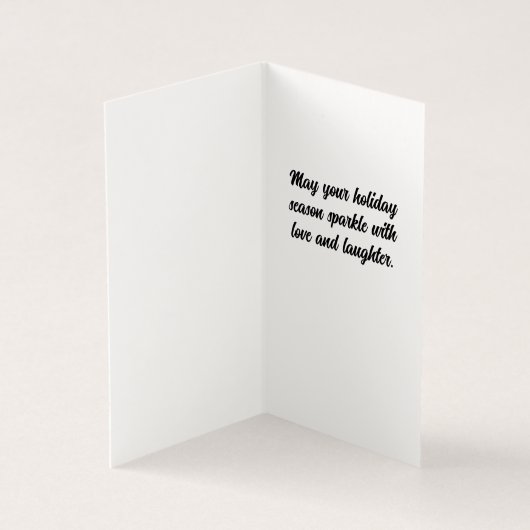 Rotes Eichhörnchen in der Weihnachtskarte des Schn (Innenseite)