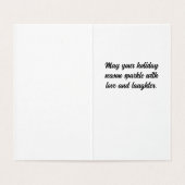 Rotes Eichhörnchen in der Weihnachtskarte des Schn (Innenseite Aufgefaltet)