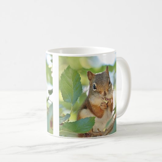 Rotes Eichhörnchen Kaffeetasse (VorderseiteRechts)