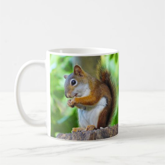 Rotes Eichhörnchen Kaffeetasse (Links)