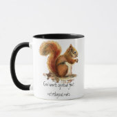 Rotes Eichhörnchen, lustiges Zitat Tasse (Links)