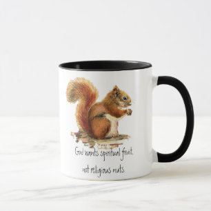 Rotes Eichhörnchen, lustiges Zitat Tasse