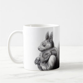 Rotes Eichhörnchen mit grauem Eichhörnchen Fur Sca Kaffeetasse