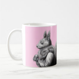 Rotes Eichhörnchen mit grauem Eichhörnchen Fur Sca Kaffeetasse