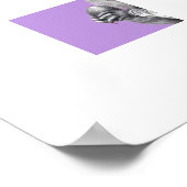 Rotes Eichhörnchen mit grauem Eichhörnchen Fur Sca Poster (Ecke)