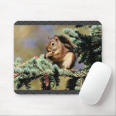 Rotes Eichhörnchen Mousepad (Mit Mouse)