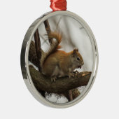 Rotes Eichhörnchen Ornament Aus Metall (Rechts)