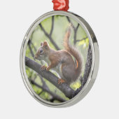 Rotes Eichhörnchen Ornament Aus Metall (Links)
