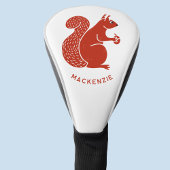 Rotes Eichhörnchen Personalisiert Golf Headcover