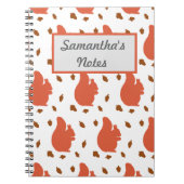 Rotes Eichhörnchen Personalisiert Notizblock (Vorderseite)