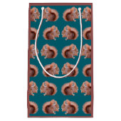 Rotes Eichhörnchen-Raserei-Geschenk-Tasche Kleine Geschenktüte (Vorderseite)