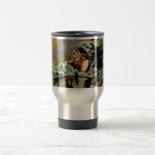 Rotes Eichhörnchen Reisebecher (Mittel)