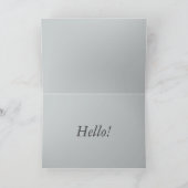 Rotes Eichhörnchen sagt Hallo! Karte (Innenseite)