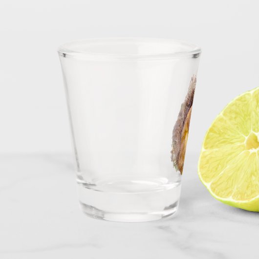 Rotes Eichhörnchen Schnapsglas (Links)