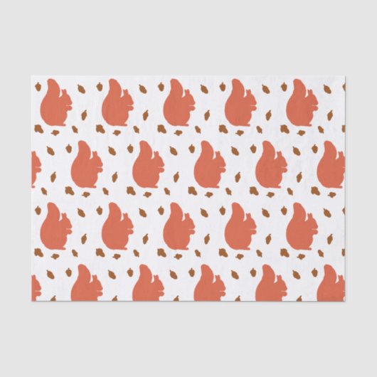 Rotes Eichhörnchen Seidenpapier (Vorderseite)