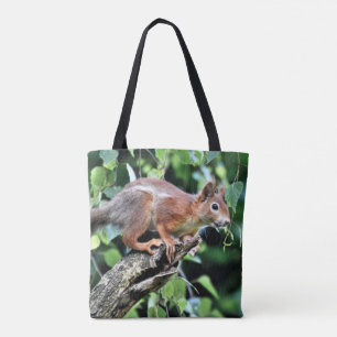 Rotes Eichhörnchen Tasche